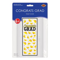 12 Pack Bulk Yellow Congrats Grad Door Cover