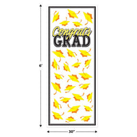12 Pack Bulk Yellow Congrats Grad Door Cover