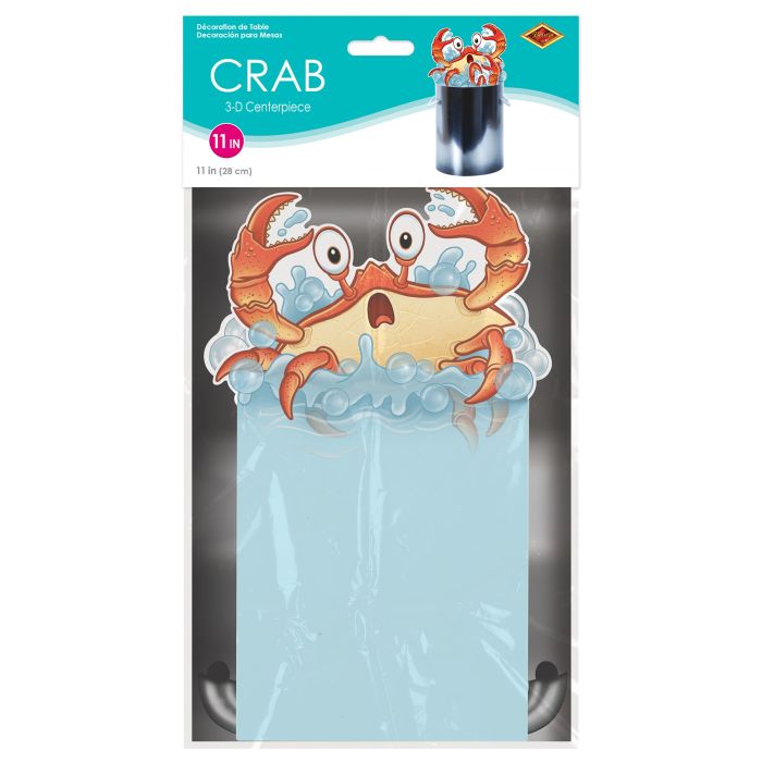 12 Pack Bulk 3-D Crab Centerpiece