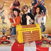 48 Pack Bulk Plastic Treasure Map Placemats