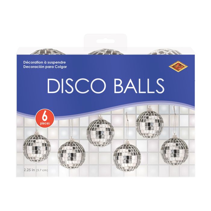6 Pack Bulk 2.25 Inch Disco Balls