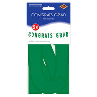 12 Pack Bulk Green Foil Congrats Grad Streamer
