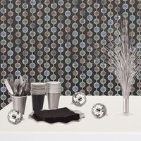 12 Pack Bulk Metallic Disco Ball Curtain