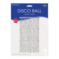 12 Pack Bulk Metallic Disco Ball Curtain