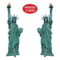 12 Pack Bulk 3-D Statue Of Liberty Centerpiece
