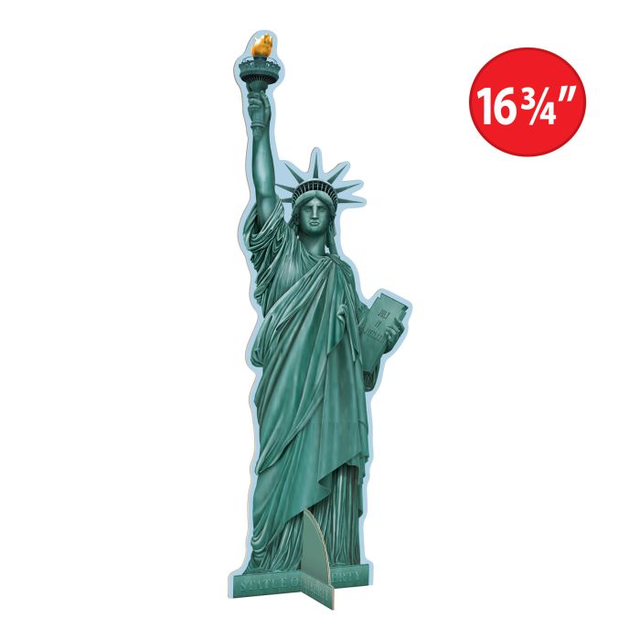 12 Pack Bulk 3-D Statue Of Liberty Centerpiece