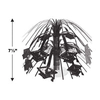 12 Pack Bulk Black Grad Cap Mini Cascade Centerpiece