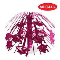 12 Pack Bulk Burgundy Grad Cap Mini Cascade Centerpiece