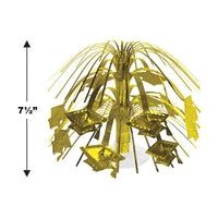 12 Pack Bulk Gold Grad Cap Mini Cascade Centerpiece