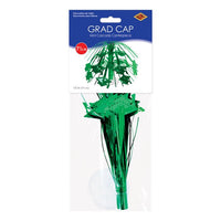 12 Pack Bulk Green Grad Cap Mini Cascade Centerpiece