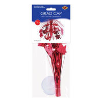 12 Pack Bulk Red Grad Cap Mini Cascade Centerpiece