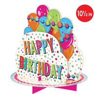 12 Pack Bulk 3-D Happy Birthday Centerpiece