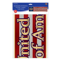 6 Pack Bulk Jumbo Semiquincentennial Yard Sign All-Weather Plastic