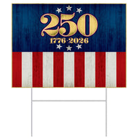 Semiquincentennial Plastic Yard Sign with H-Stake