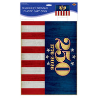 6 Pack Bulk Semiquincentennial Plastic Yard Sign with H-Stake