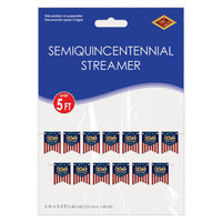 12 Pack Bulk Semiquincentennial Streamer Patriotic Banner Decoration