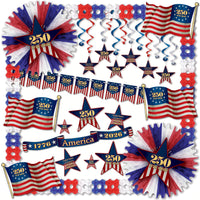 Semiquincentennial Patriotic Decorating Kit - 30 Pieces
