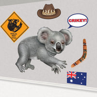 12 Pack Bulk Jointed Koala Figure 24.5 inch Australian Party Decoration
