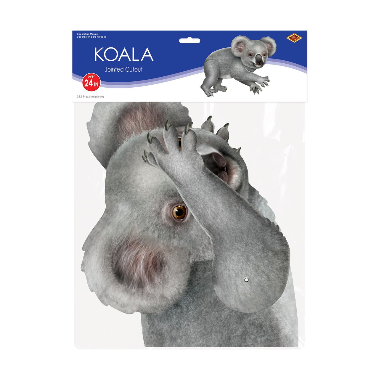 12 Pack Bulk Jointed Koala Figure 24.5 inch Australian Party Decoration