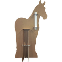 4 Pack Bulk Lifesize Horse Stand-Up Prop Western & Farm Decor