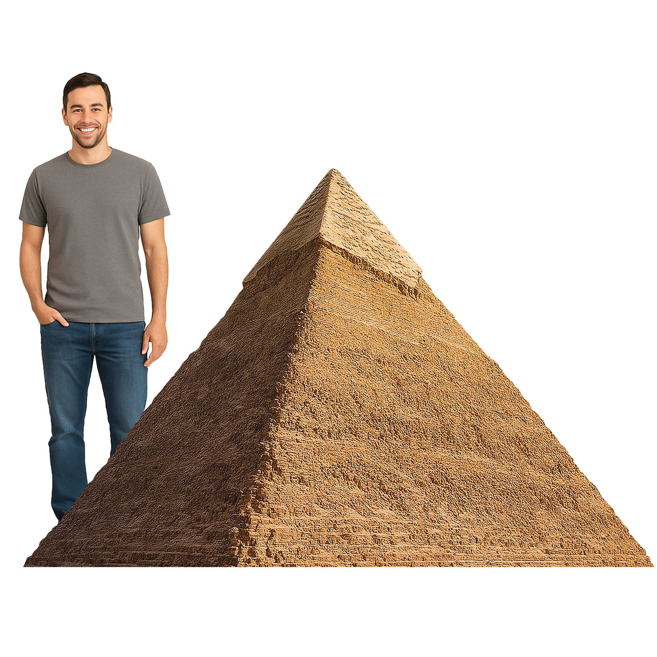 4 Pack Bulk Pyramid Stand-Up Prop International Theme Decor