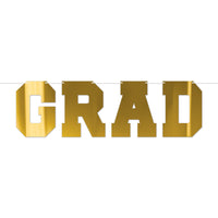 Gold Foil Graduation Streamer - Assembly Required (1/Pkg)