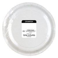 96 Pack Bulk Mardi Gras Crawfish Dessert Plates 7 inch