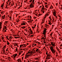 Red Crinkle Cut Paper Shreds - 2 oz Gift Basket Filler