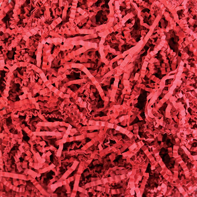 Red Crinkle Cut Paper Shreds - 2 oz Gift Basket Filler