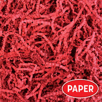 12 Pack Bulk Red Crinkle Cut Paper Shreds 2 oz Gift Basket Filler