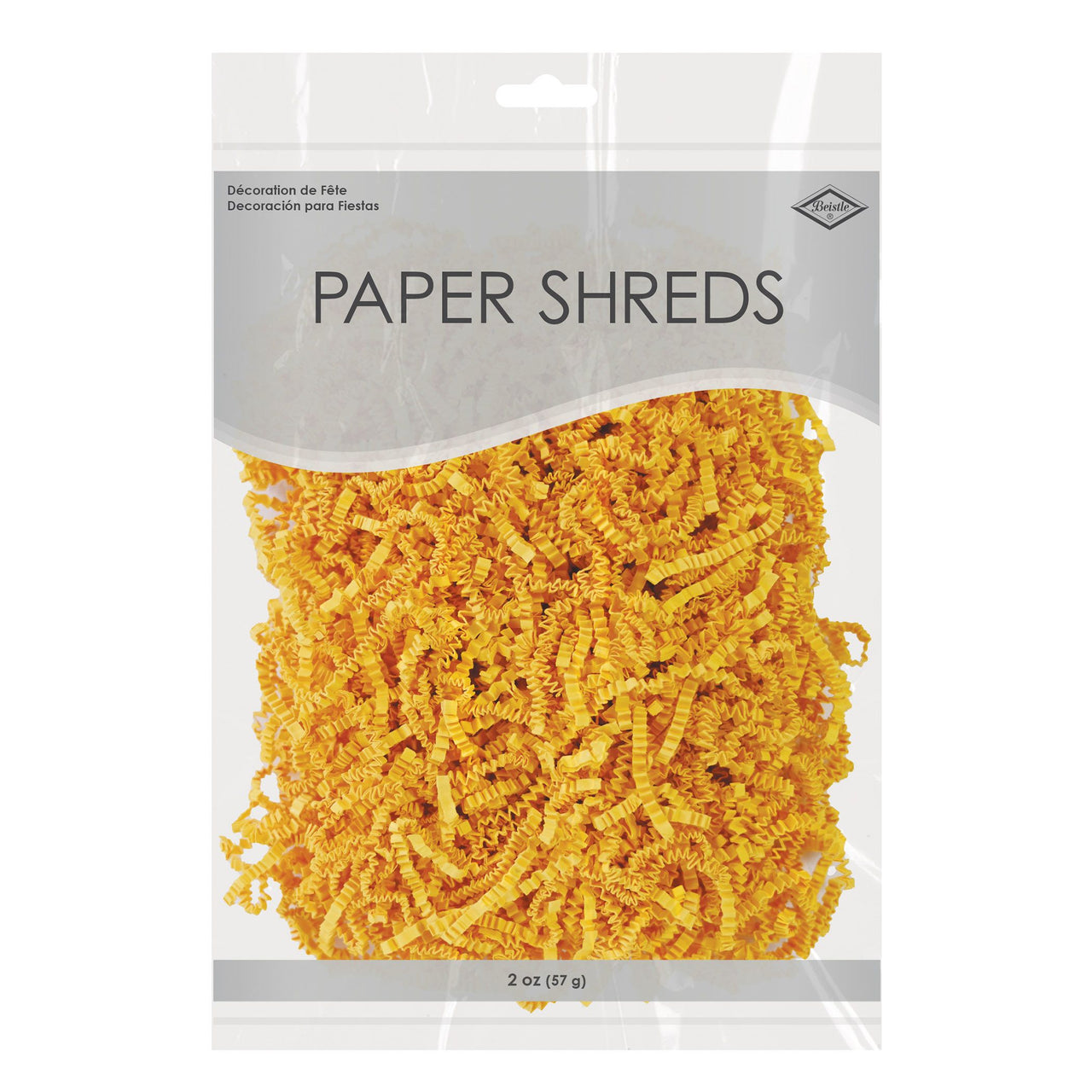 12 Pack Bulk Yellow Paper Shreds 2oz Gift Basket Filler