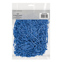 12 Pack Bulk Bright Blue Paper Shreds 2 oz Bag for Gifts & Crafts