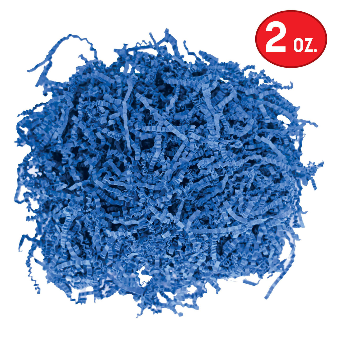 12 Pack Bulk Bright Blue Paper Shreds 2 oz Bag for Gifts & Crafts