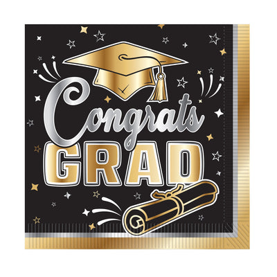 Graduation Luncheon Napkins - 16 Count 2-Ply Pack
