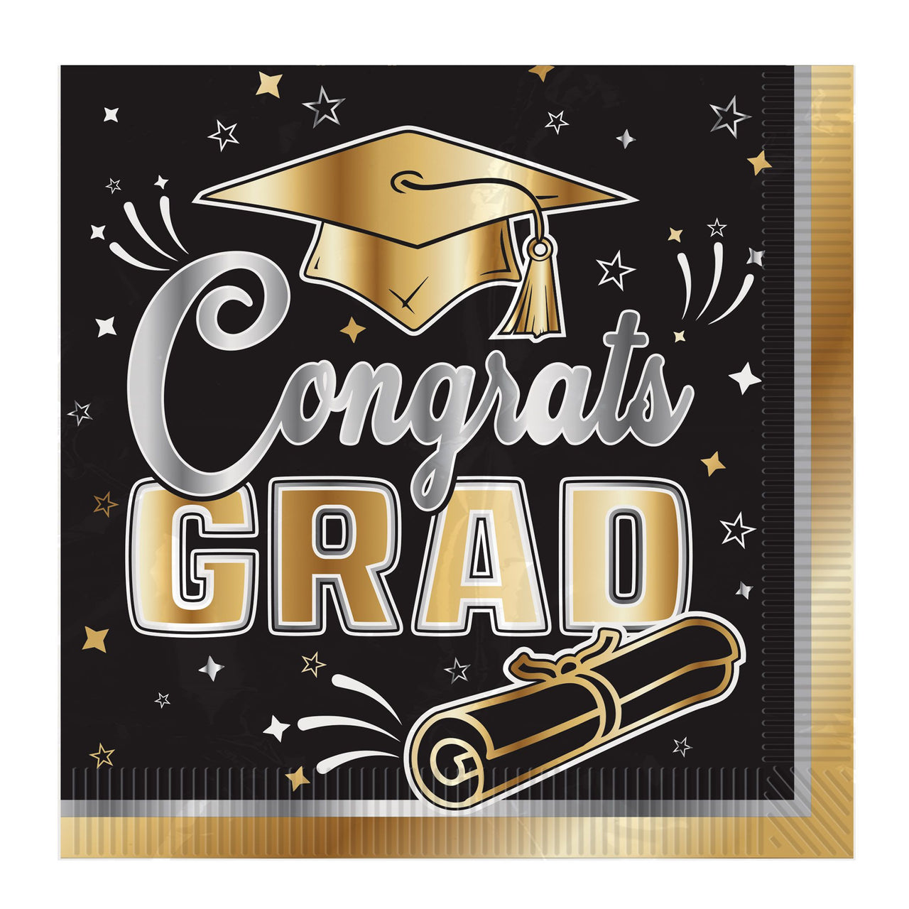 192 Pack Bulk Graduation Luncheon Napkins 2-Ply Pack