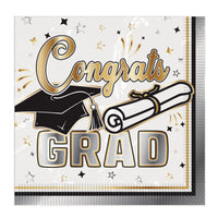 192 Pack Bulk Graduation Beverage Napkins 2-Ply