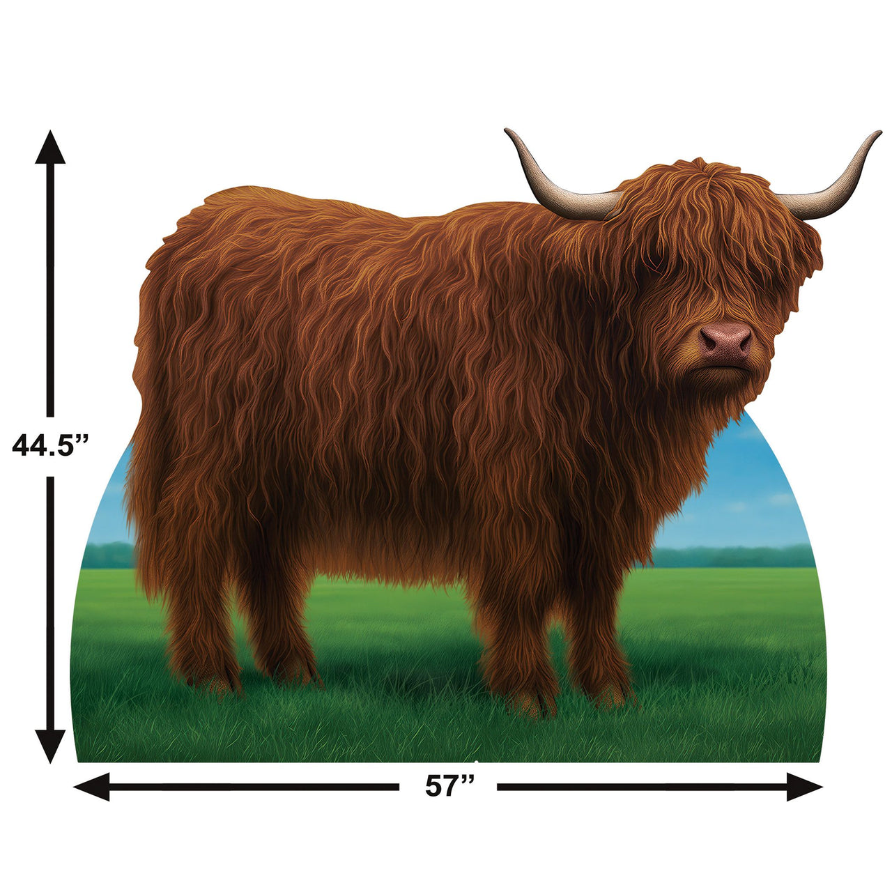 4 Pack Bulk Highland Cow Stand-Up Farm & Western Party Prop