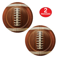 96 Pack Bulk Football Party Plates 9 Inch Dinner Plates