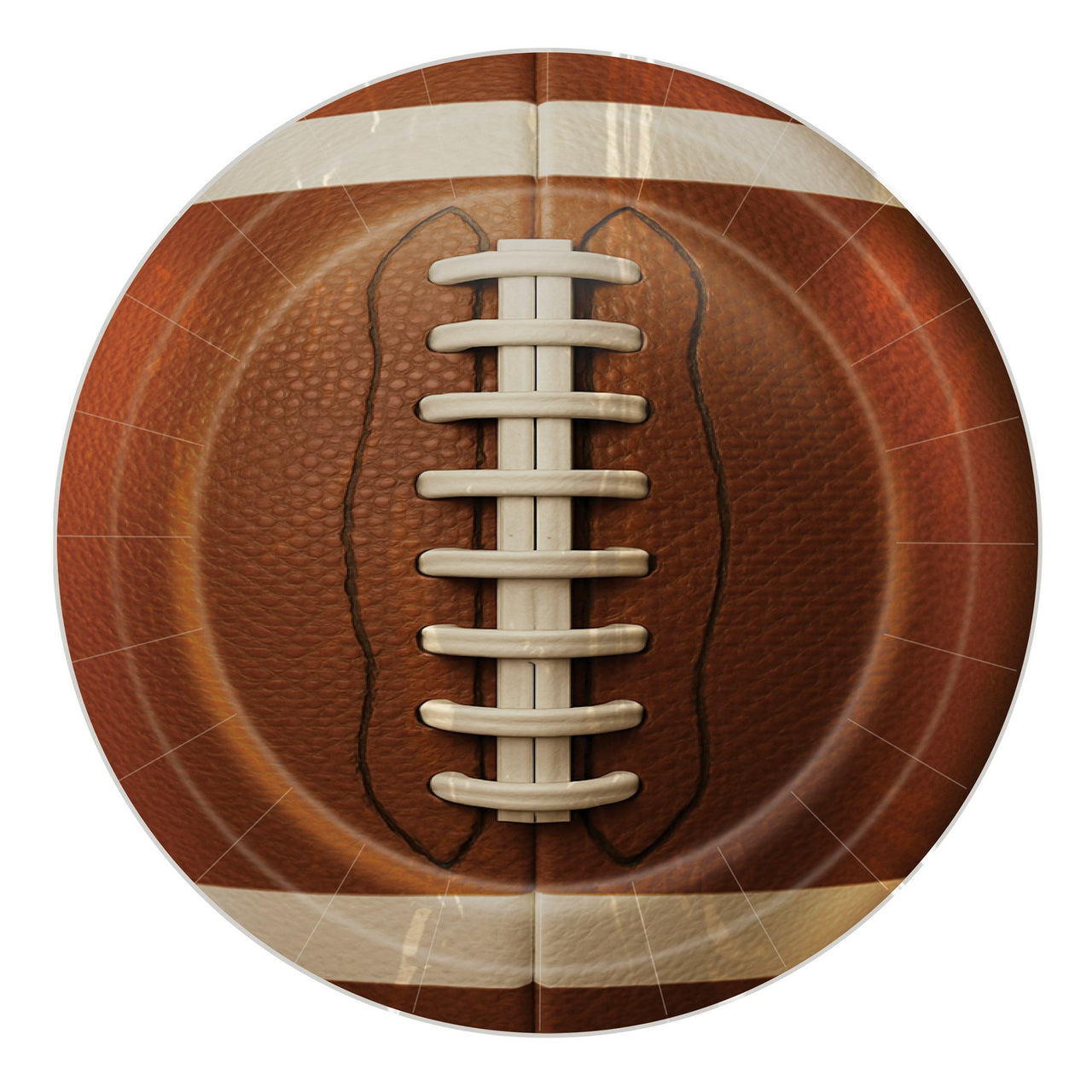 96 Pack Bulk Football Party Plates 9 Inch Dinner Plates