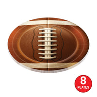 96 Pack Bulk Football Party Plates 9 Inch Dinner Plates