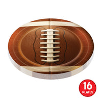 96 Pack Bulk Football Party Plates 9 Inch Dinner Plates