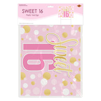 6 Pack Bulk Sweet 16 Yard Sign Weatherproof Plastic with H-Stake