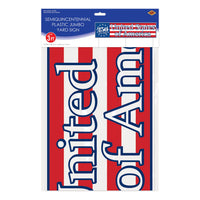 6 Pack Bulk Jumbo Semiquincentennial Yard Sign Patriotic & Durable