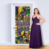 12 Pack Bulk Mardi Gras All-Weather Door Cover 6 ft x 30 inch