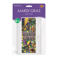 12 Pack Bulk Mardi Gras All-Weather Door Cover 6 ft x 30 inch