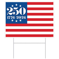 Semiquincentennial Patriotic Yard Sign - 11.5