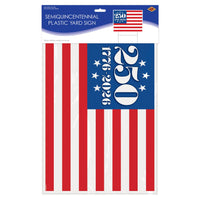 6 Pack Bulk Semiquincentennial Patriotic Yard Sign 11.5 inch x 15.5 inch