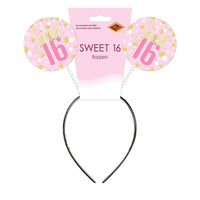 12 Pack Bulk Sweet 16 Boppers Headband Birthday Accessory