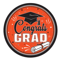 Orange Congrats Grad 9