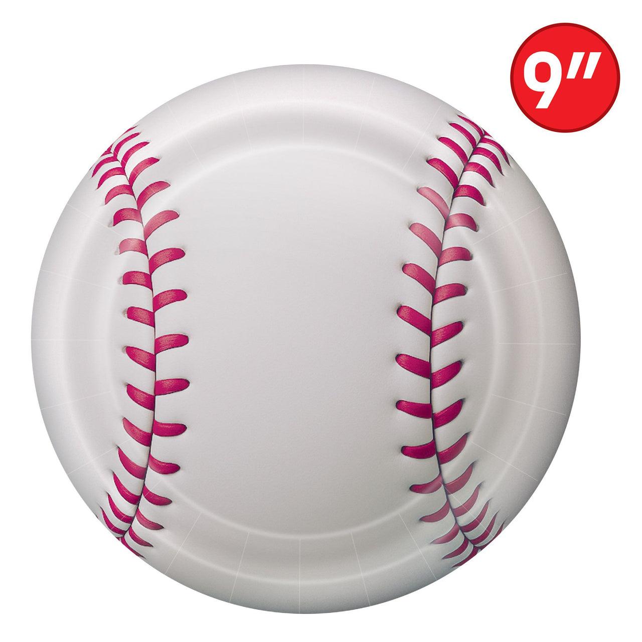 96 Pack Bulk 9 inch Baseball Party Plates Set of 8 Sports-Themed Dinnerware